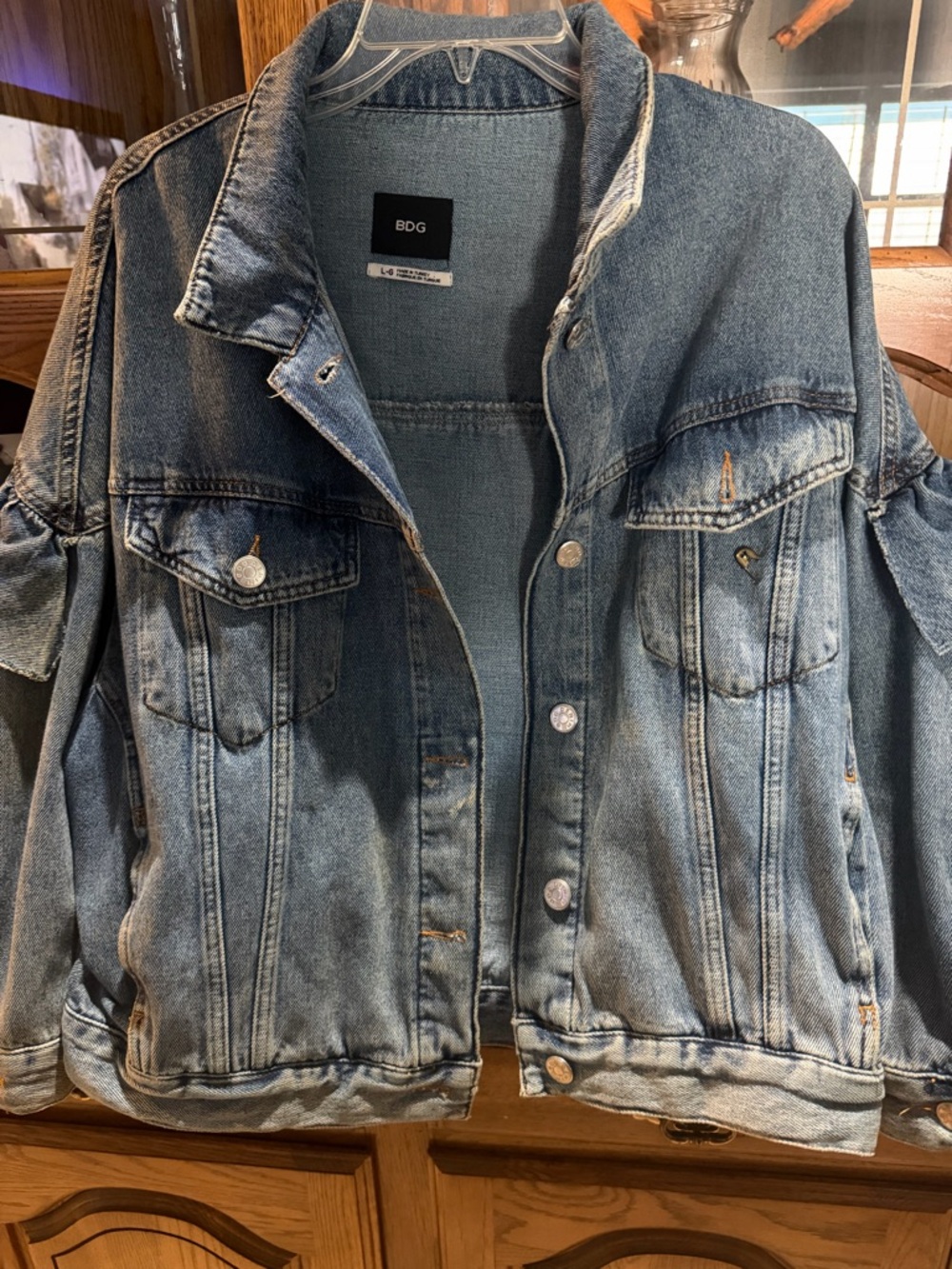 BDG Washed Blue Denim Jacket - Women's Relaxed Jean Jacket